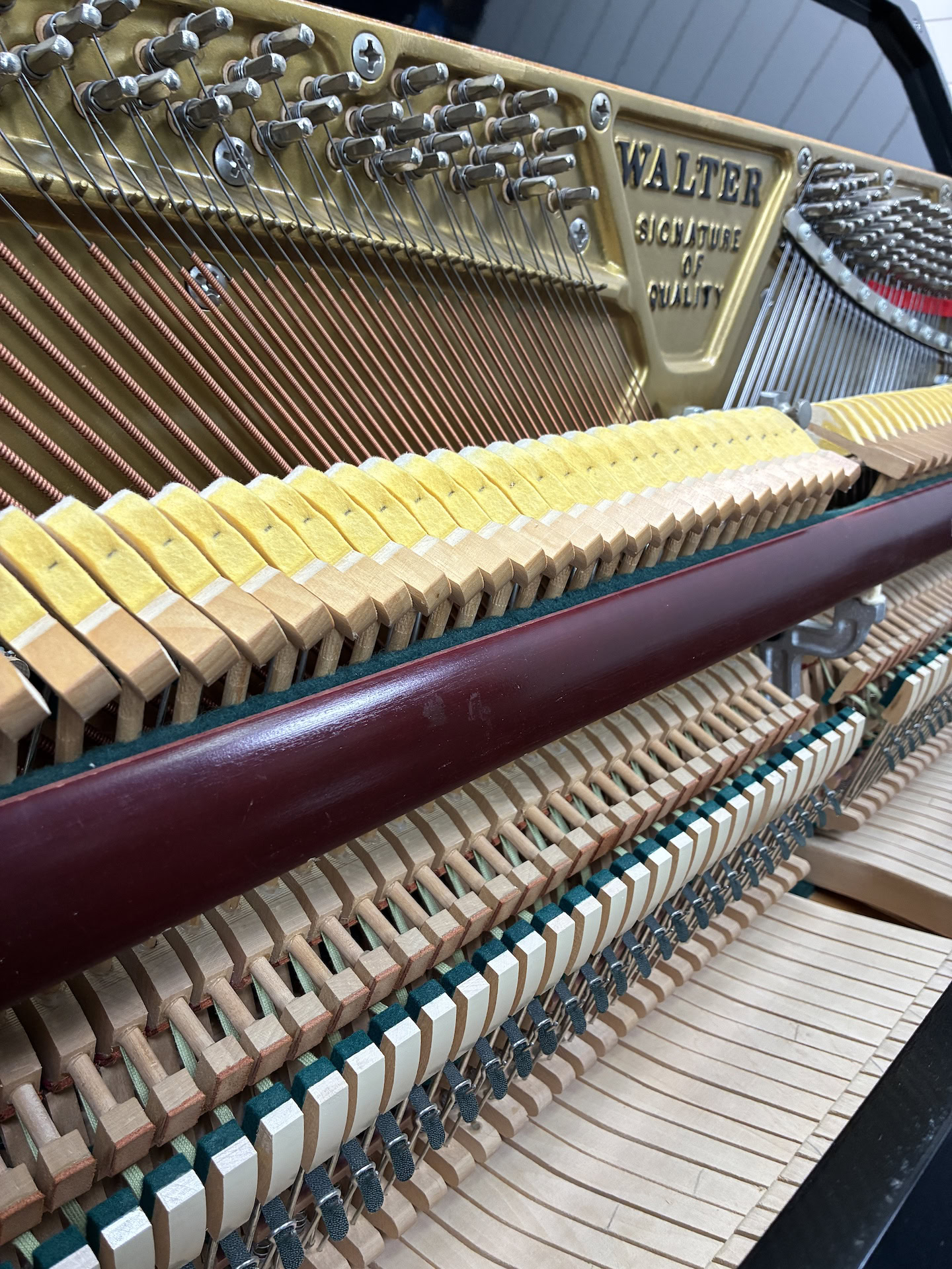 Charles R. Walter Traditional Upright Piano #504725 - Image 3